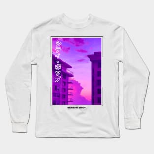 Vaporwave Urban Neon Japanese Streetwear Long Sleeve T-Shirt